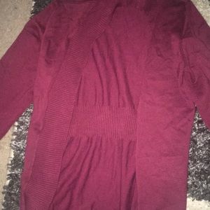 Maroon cardigan